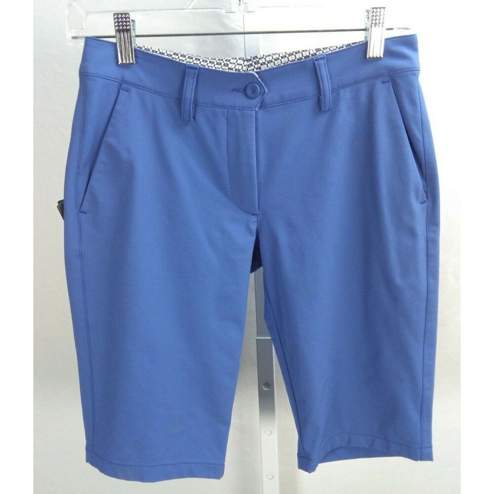 NWT Chervo Chervo-Tex Blue Womens Golf Shorts Size US 2 XS